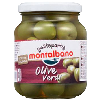 【FOOD de WINE】モンタルバーノ トスカーナ オリーブ種有 310g / 讃陽食品工業 ◎(MONTALBANO TUSCANY OLIVE ◎)